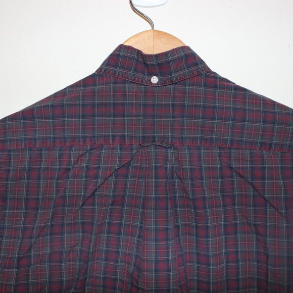 Gitman Vintage twill oxford shirt size small red/green - Picture 4 of 5